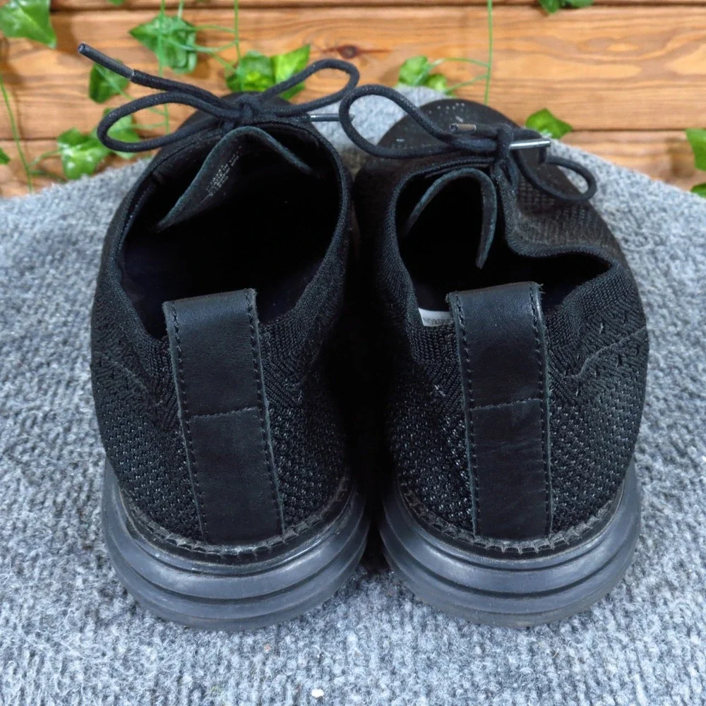 Cole Haan Original Grand Stitchlite Mens Wingtip Oxford 8.5 Dress Black Knit